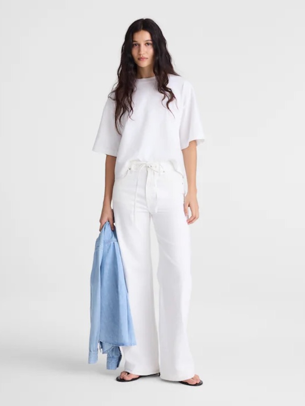 Madewell The Ultimate Wide-Leg Jean in Tile White